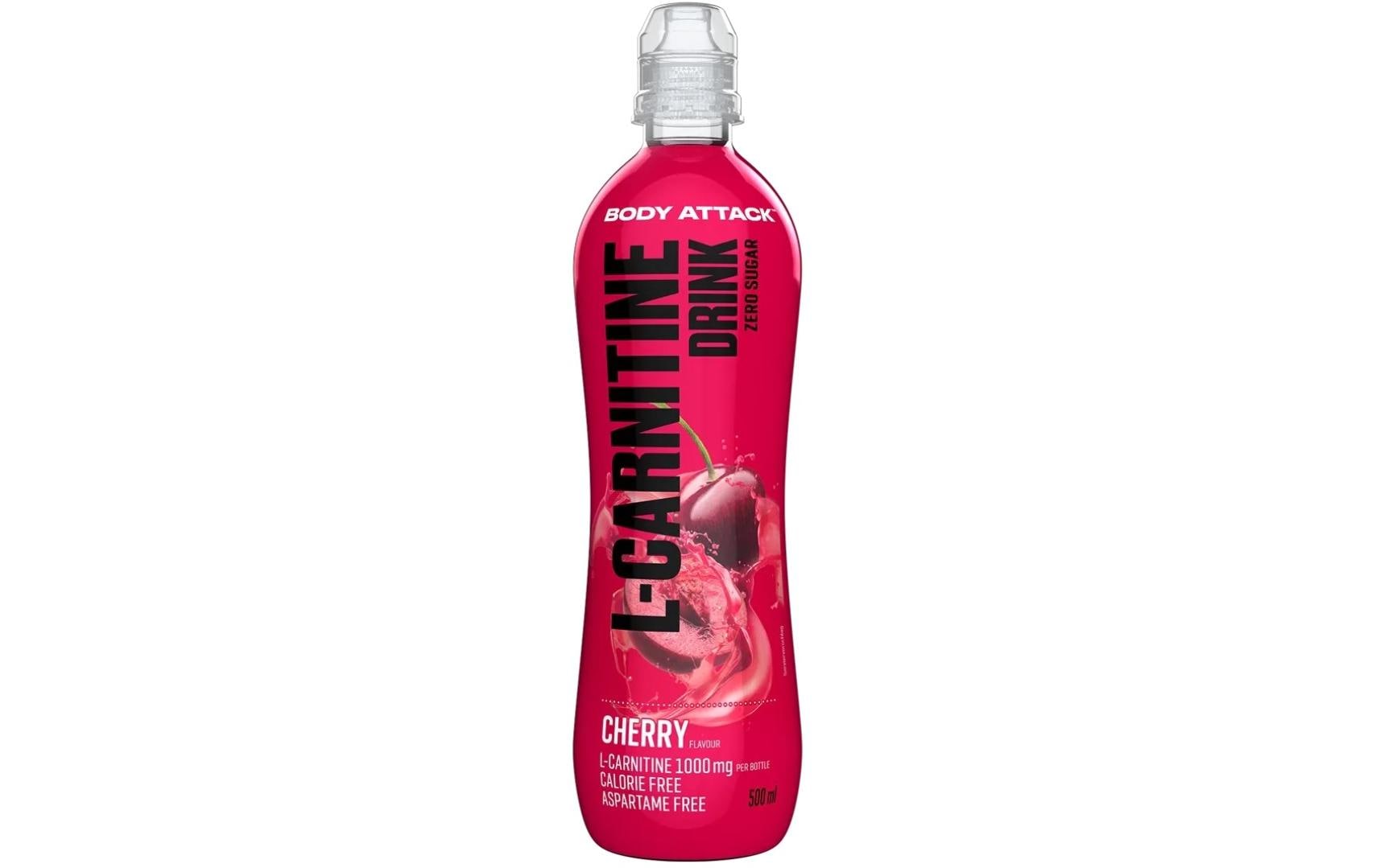 PowerFood Body Attack L-Carnitine Drink Cherry, 18 x 500 ml