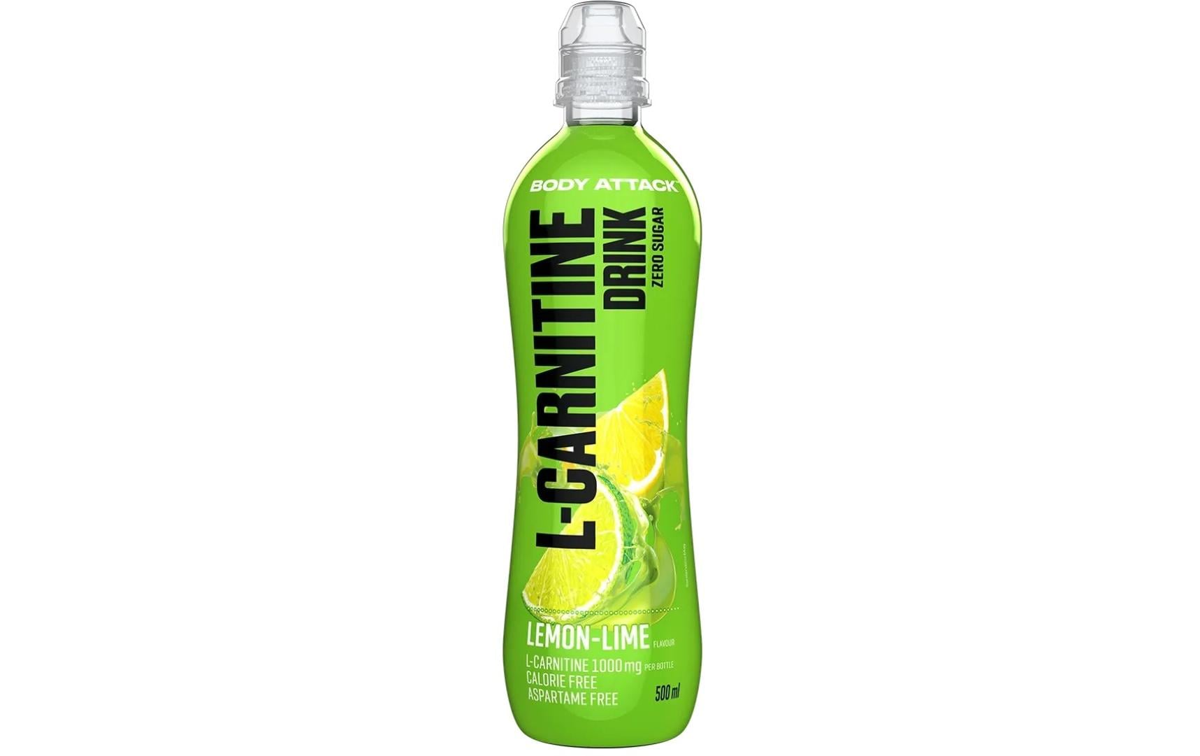 PowerFood Body Attack L-Carnitine Drink Lemon Lime, 18 x 500 ml