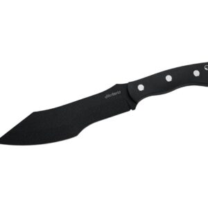 Herbertz Bushcraft- und Survivalmesser D2 schwarz micarta