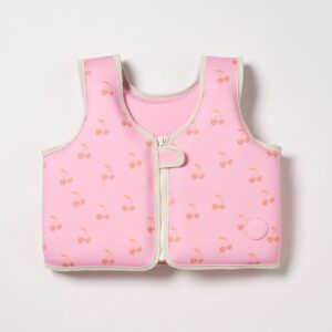 Sunnylife Kids Swim Vest 3-6 Cotton Candy Cherry Rosa