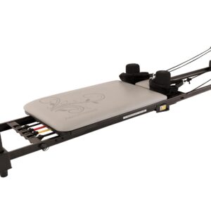 Aero Pilates Reformer 435 Plus mit ausgestellter Fussstange Grau