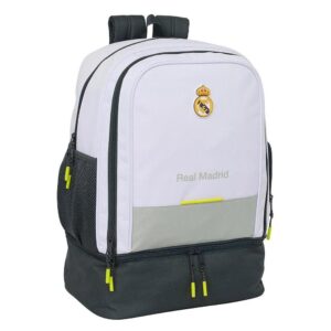 Safta Rucksack Real Madrid 25/26, Polyester, 42 l, Weiss / Grau