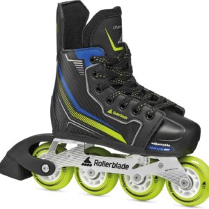 ROLLERBLADE Dynamo Hockey-Stil Aluminium-Schiene Schwarz Lime Blau
