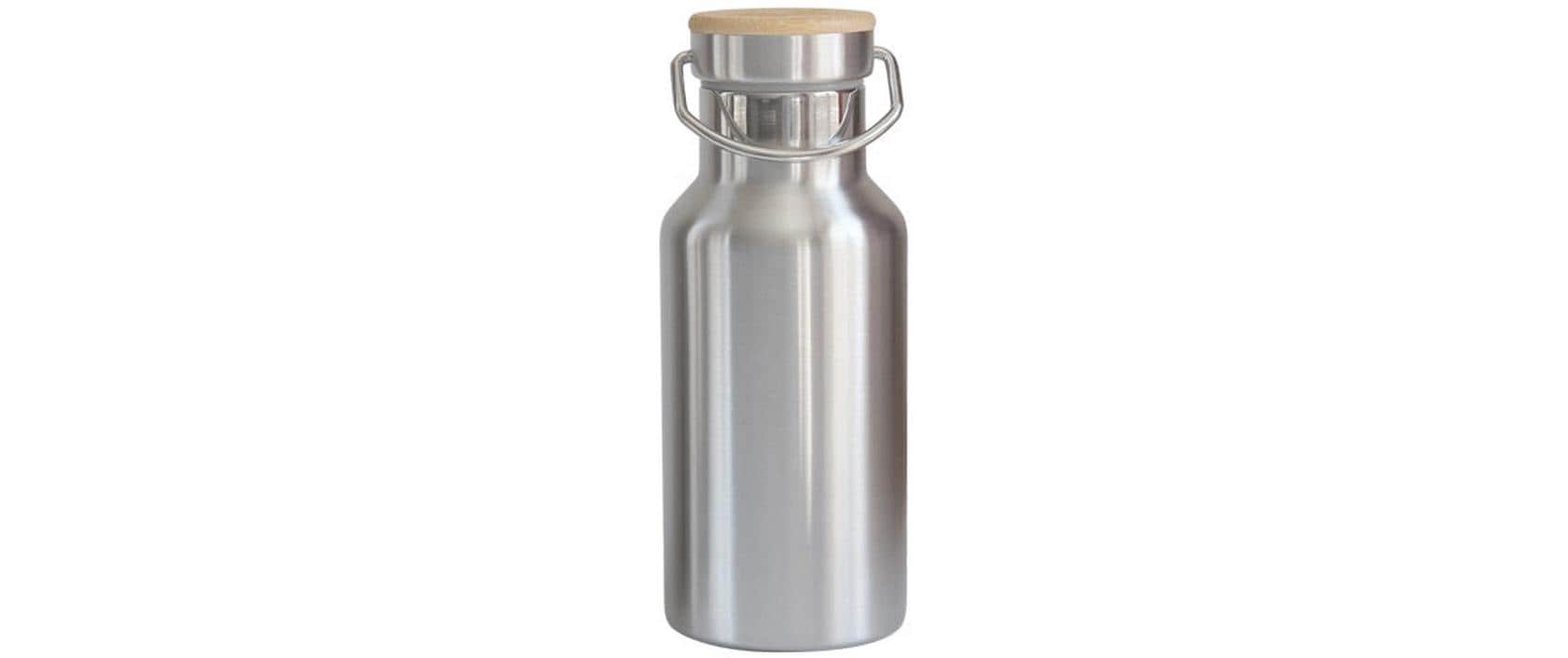 pandoo Trinkflasche 350 ml, Silber