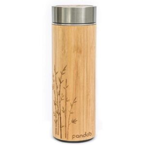 pandoo Thermobecher Bambus & Edelstahl Thermobecher 360 ml