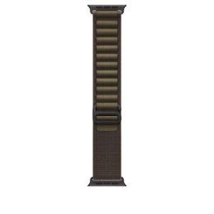 Apple Alpine Loop 49 mm Dark Olive Black Titanium Finish Medium