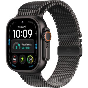 Apple Watch Ultra 4 Black Titanium Milanese Loop M