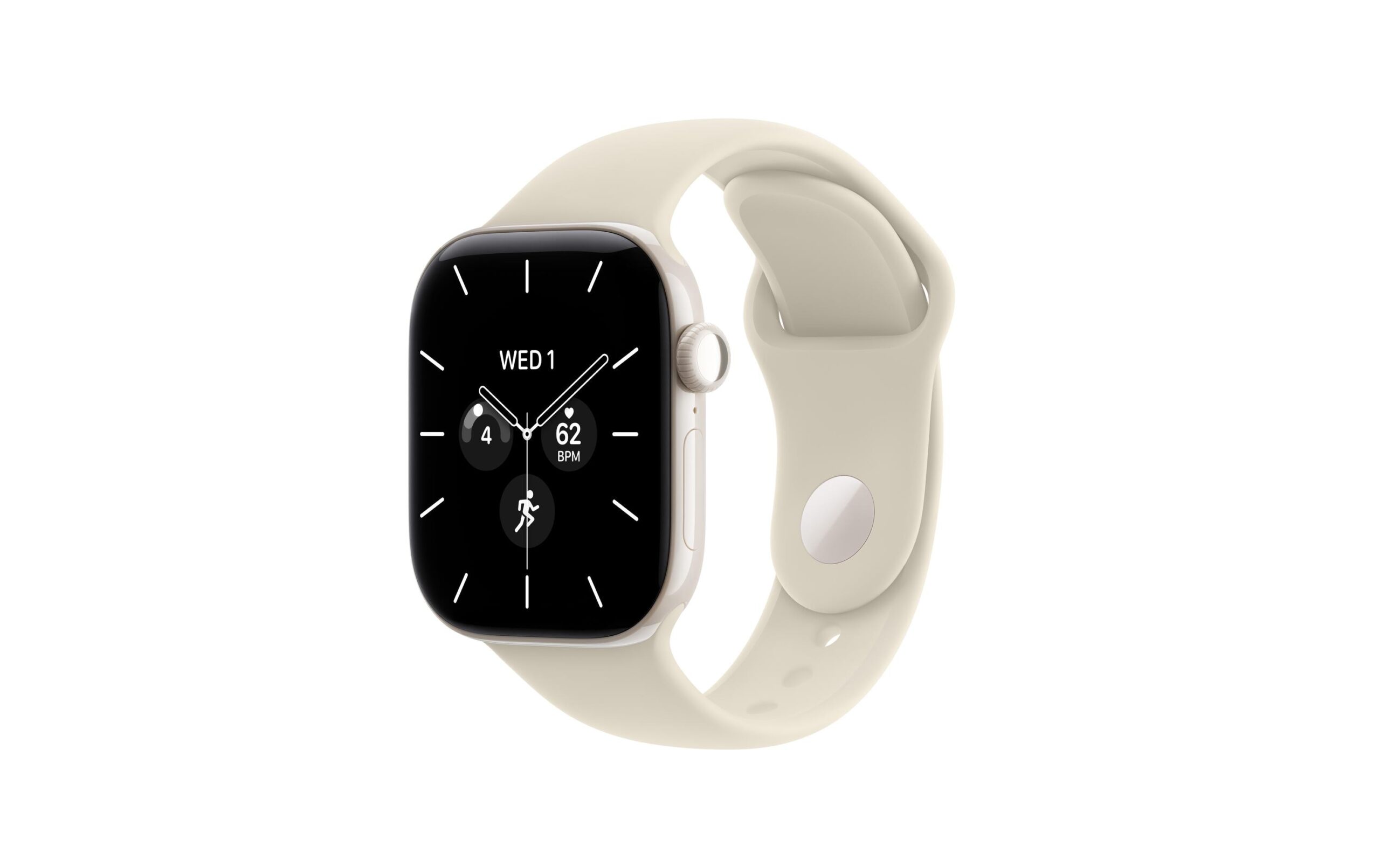 Apple Watch S12 42 mm CEL White Ceramic, Sand Sportband S/M