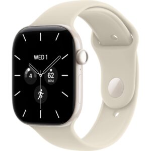 Apple Watch S12 46 mm CEL White Ceramic, Sand Sportband M/L