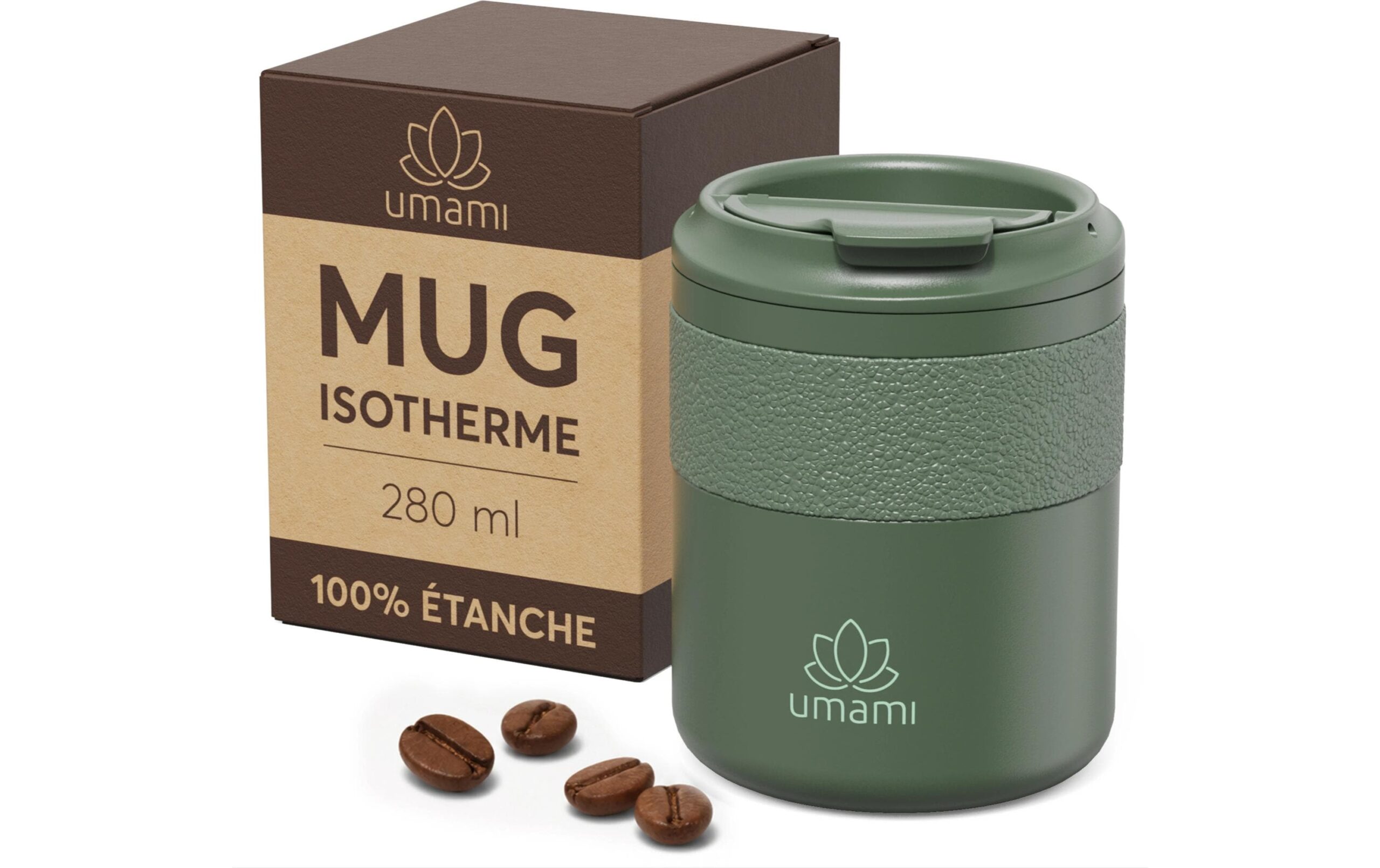 Umami Thermobecher Grün 280 ml, Grün