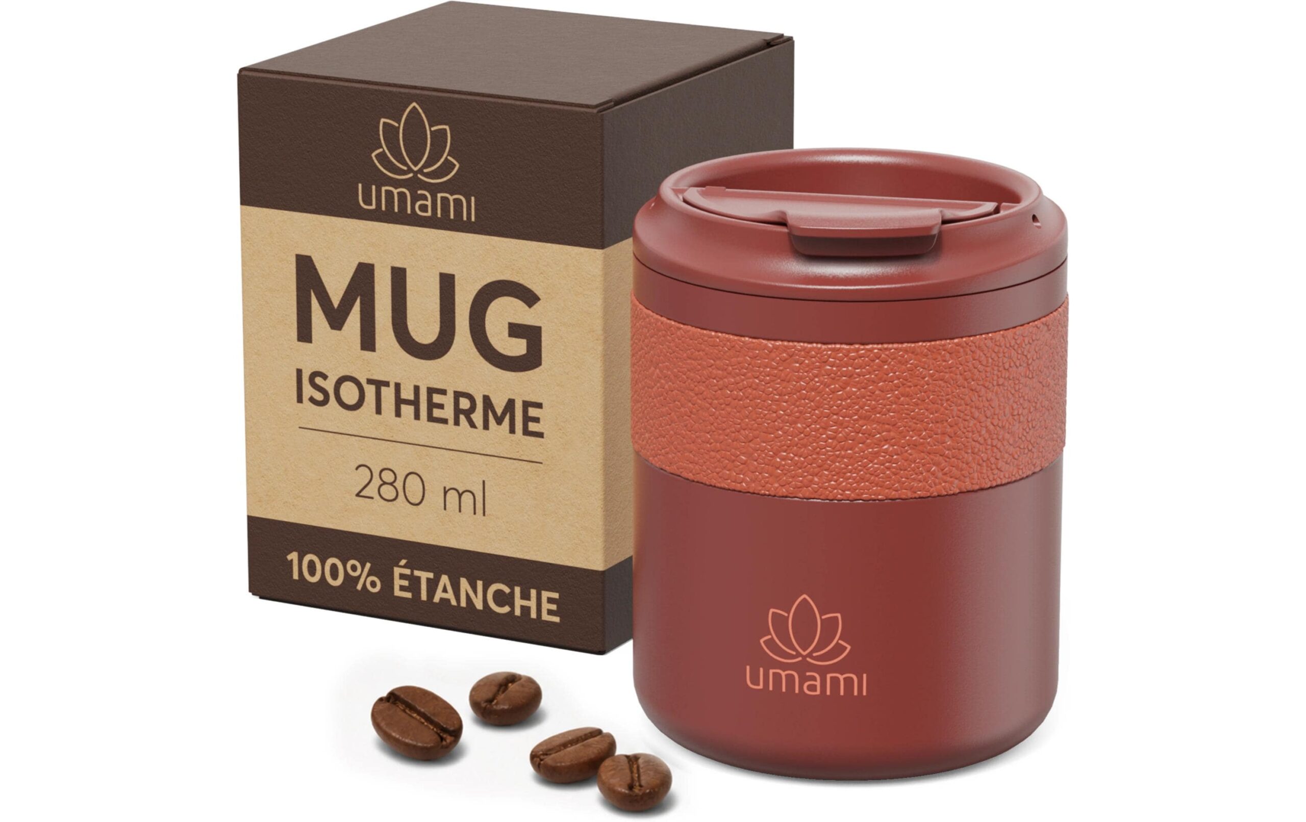 Umami Thermobecher Rot 280 ml 280 ml, Rot