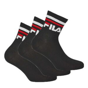 FILA Quartersocken 3er Pack 43 – 46 Schwarz