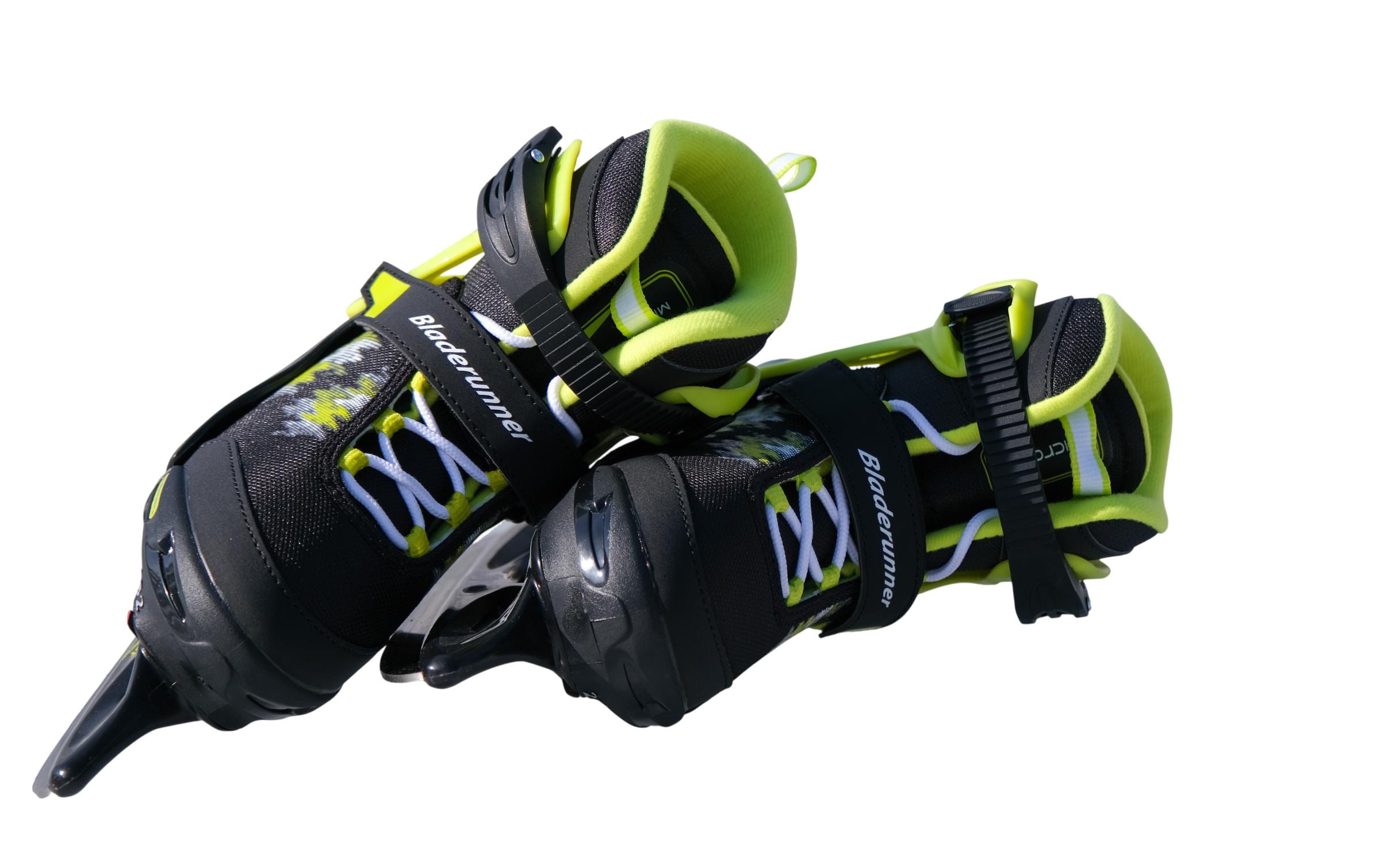 Bladerunner Micro-Eislaufschuhe Black/Lime, 32-37
