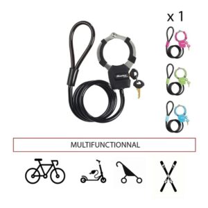 Masterlock Veloschloss 1m x 8 mm, Assortiert