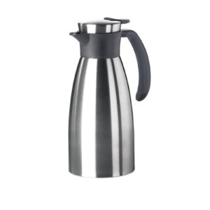 Emsa Thermoskanne Soft Grip 1000 ml, Schwarz/Silber