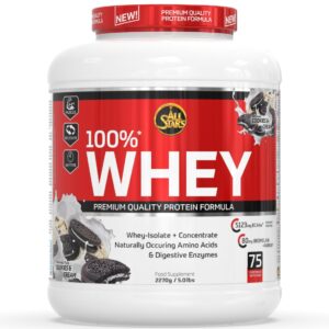 All Stars Pulver Whey Protein 100% Cookie & Cream 2270 g